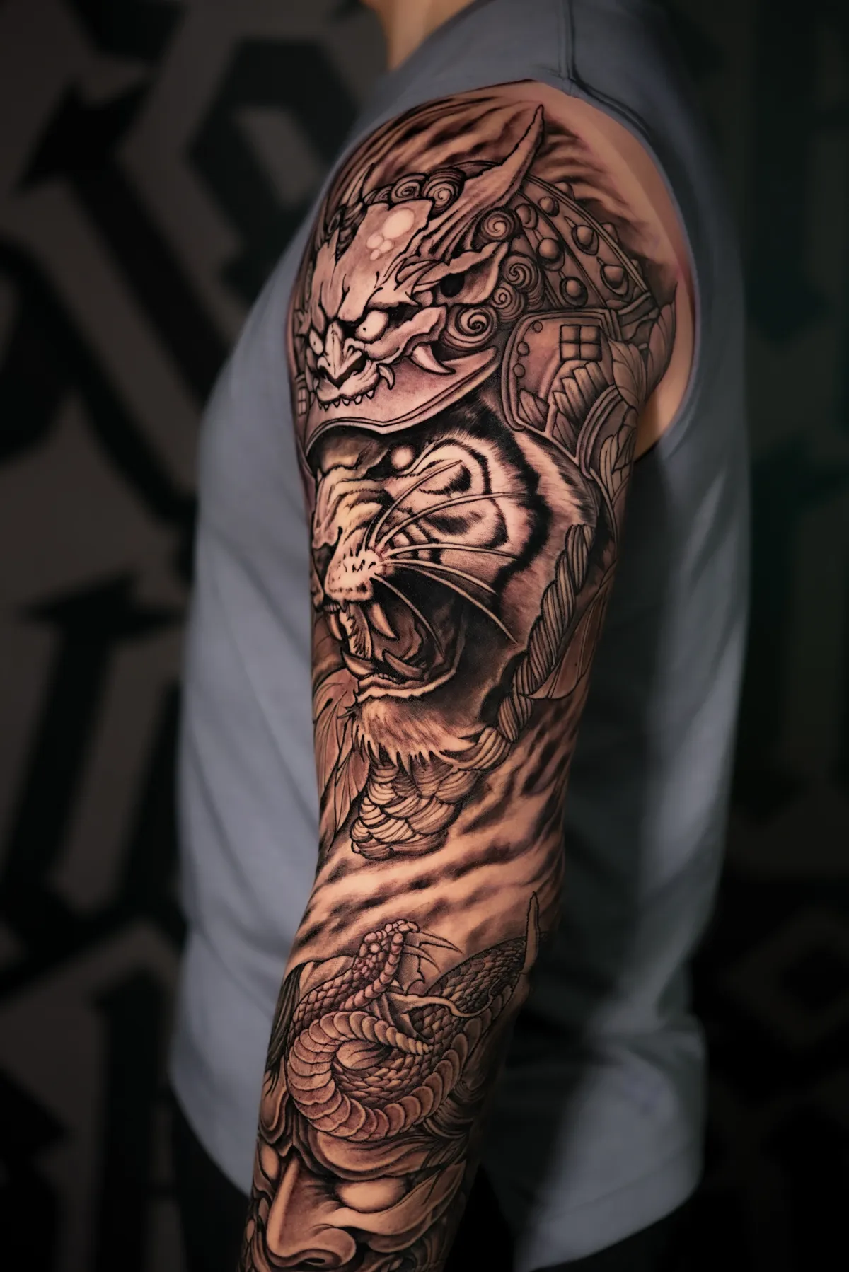 Sky Tattoo finished piece