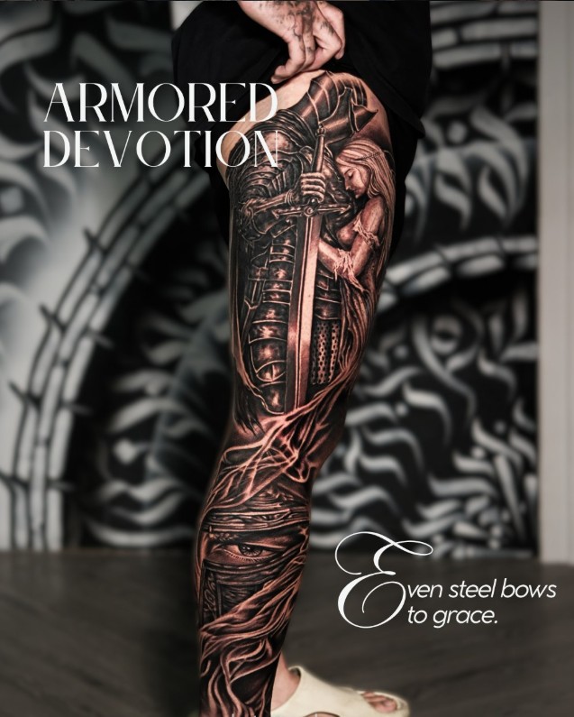 Armored Devotion tattoo